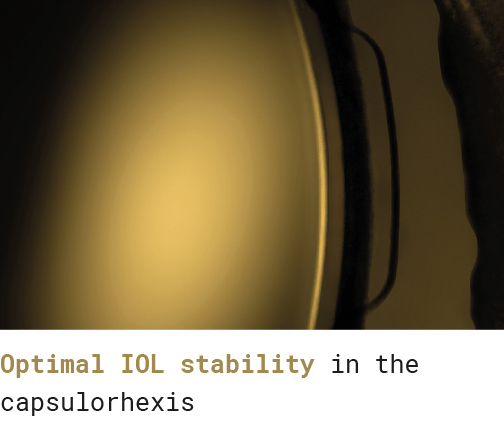 Optimal iol stability